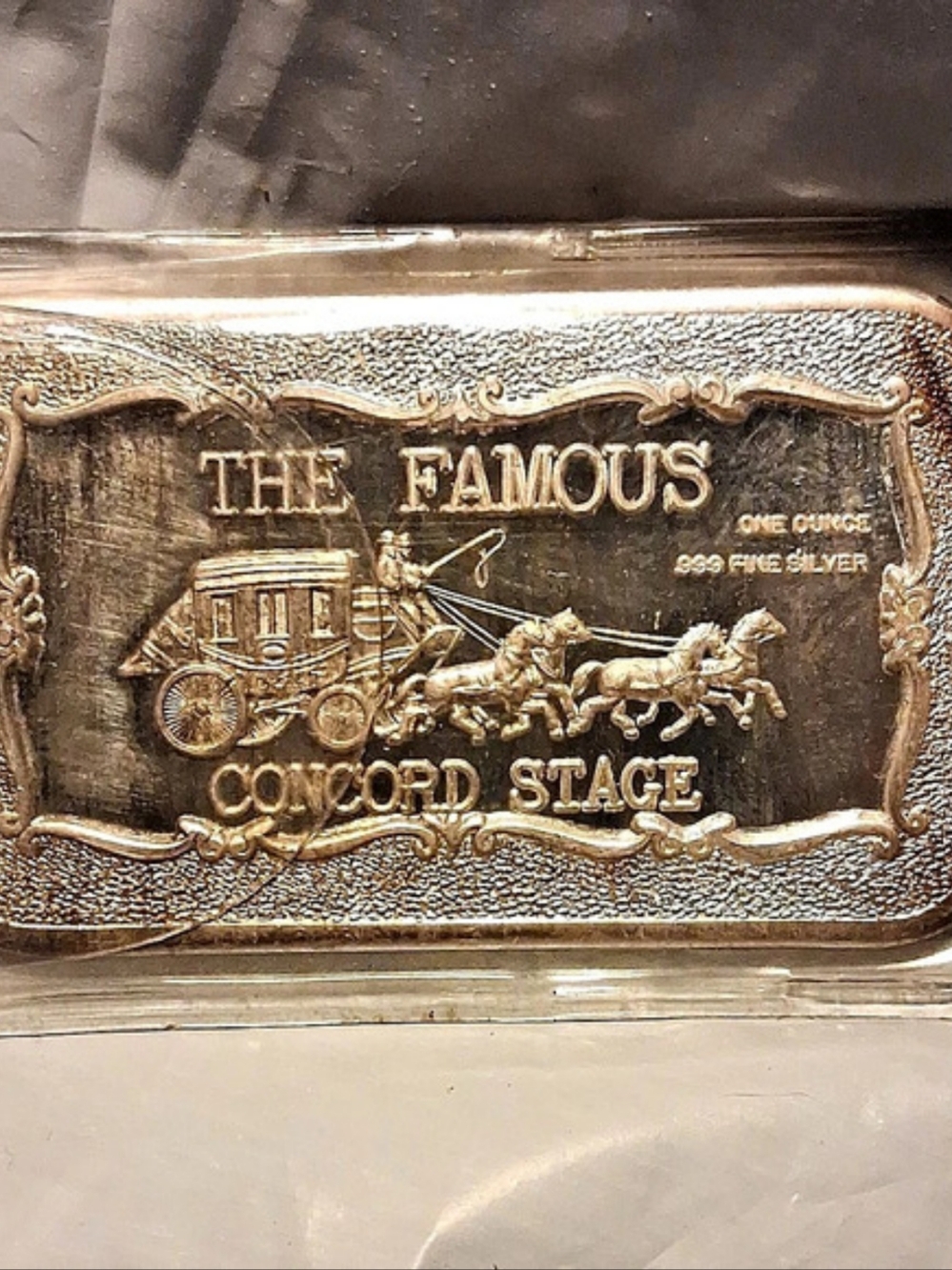 Mother Lode Mint The Famous Concord Stage 1 oz Silver Bar